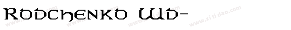 Rodchenko Wd字体转换